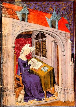 Christine de Pizan writing