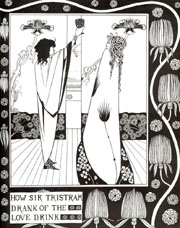 Aubrey
        Beardsley, How Sir Tristram Drank of the Love Drink (1893)